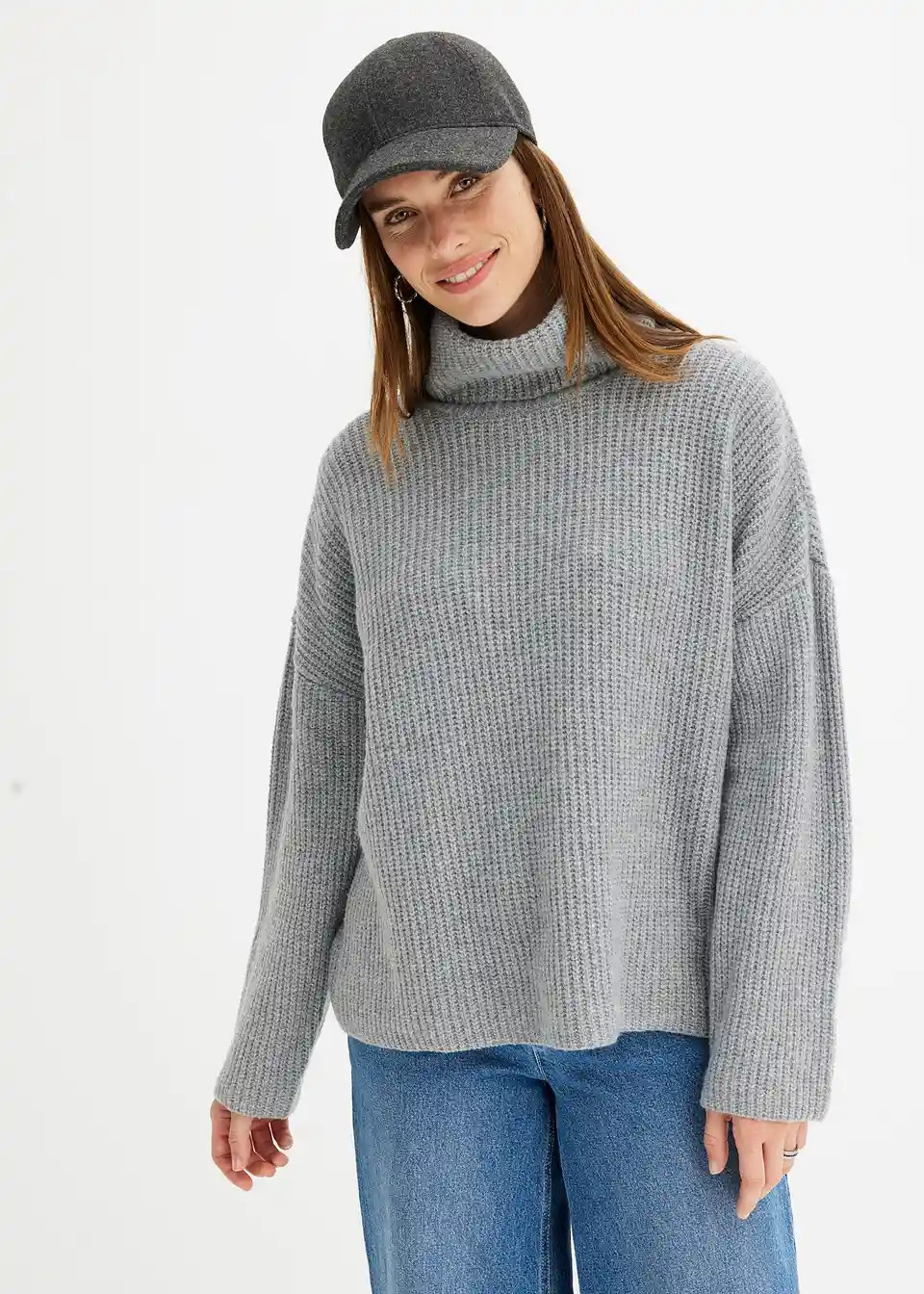 Gerippter Rollkragenpullover | Bonprix DE
