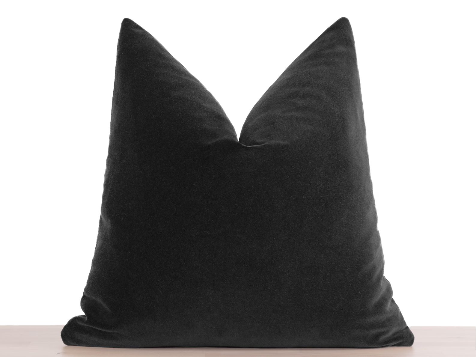 Charcoal Velvet Pillow Cover Cotton Velvet Soft Pillowcase - Etsy | Etsy (US)