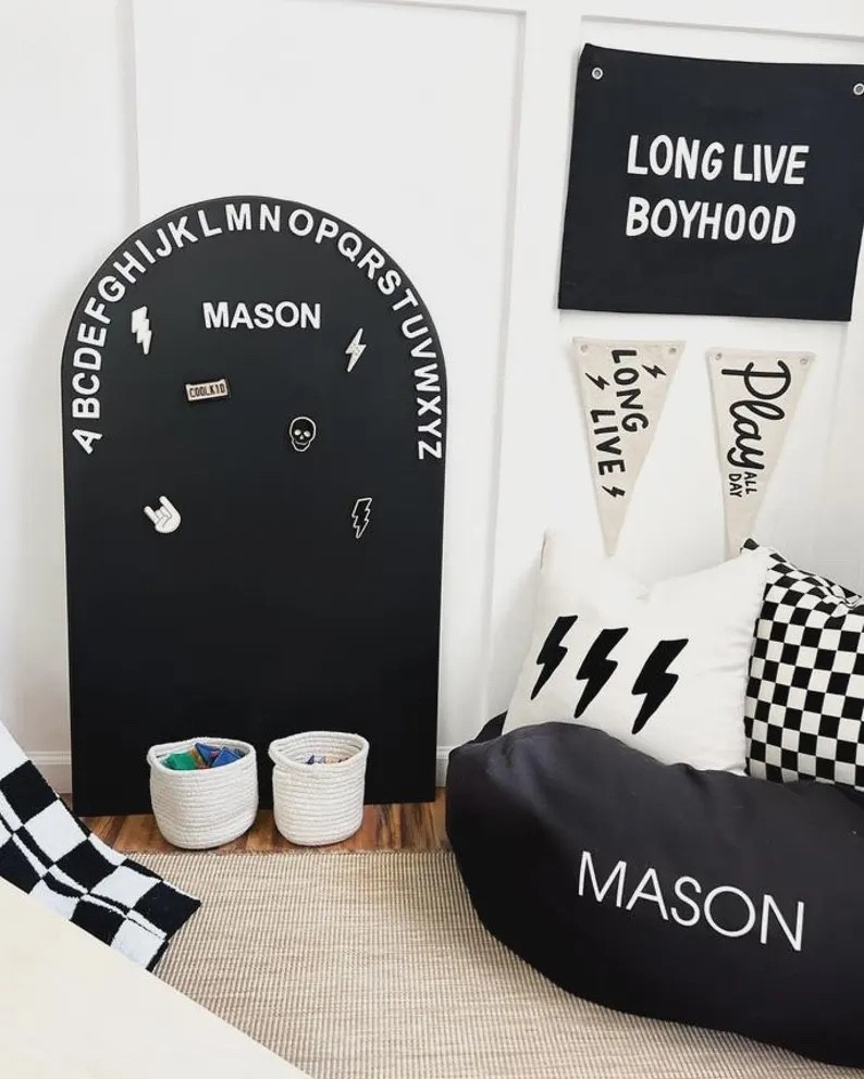 The cutest wall decor piece! Magnetic & dry erase compatible. Which color would you choose?

#LTKStyleTip #LTKKids #LTKHome