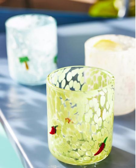 Anthropologie icon summer glassware. 

#LTKSeasonal #LTKhome