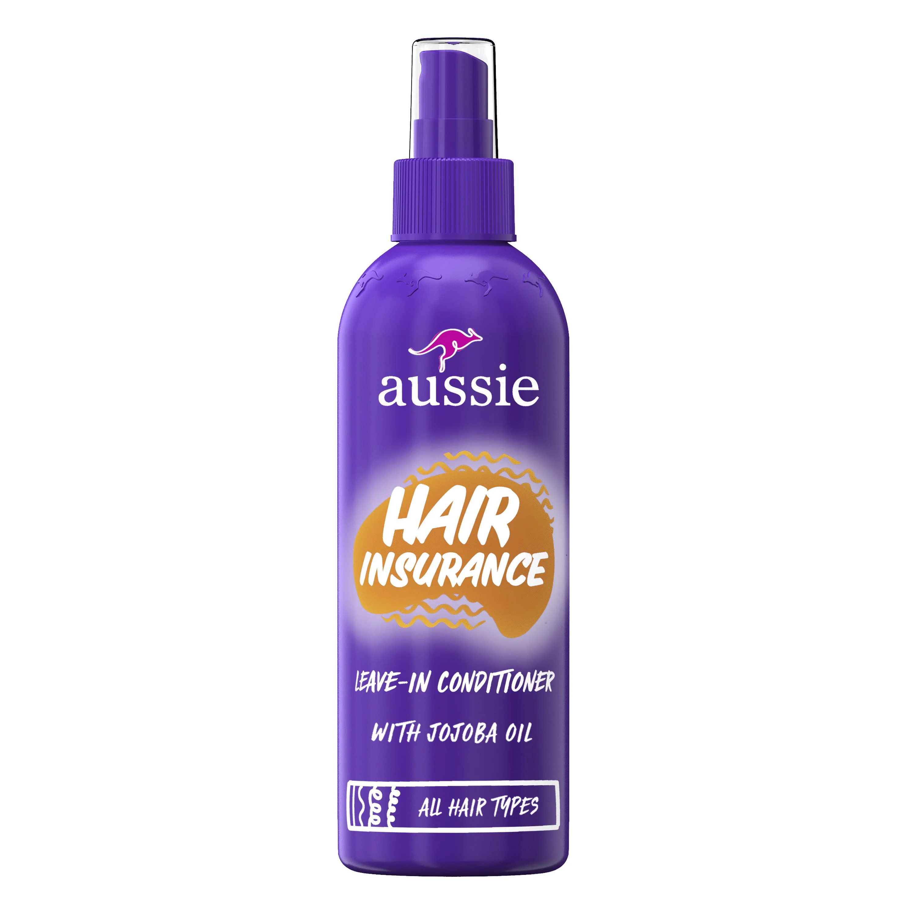 Aussie Hair Insurance, Leave-In Conditioner for All Hair Types, 8 fl oz - Walmart.com | Walmart (US)