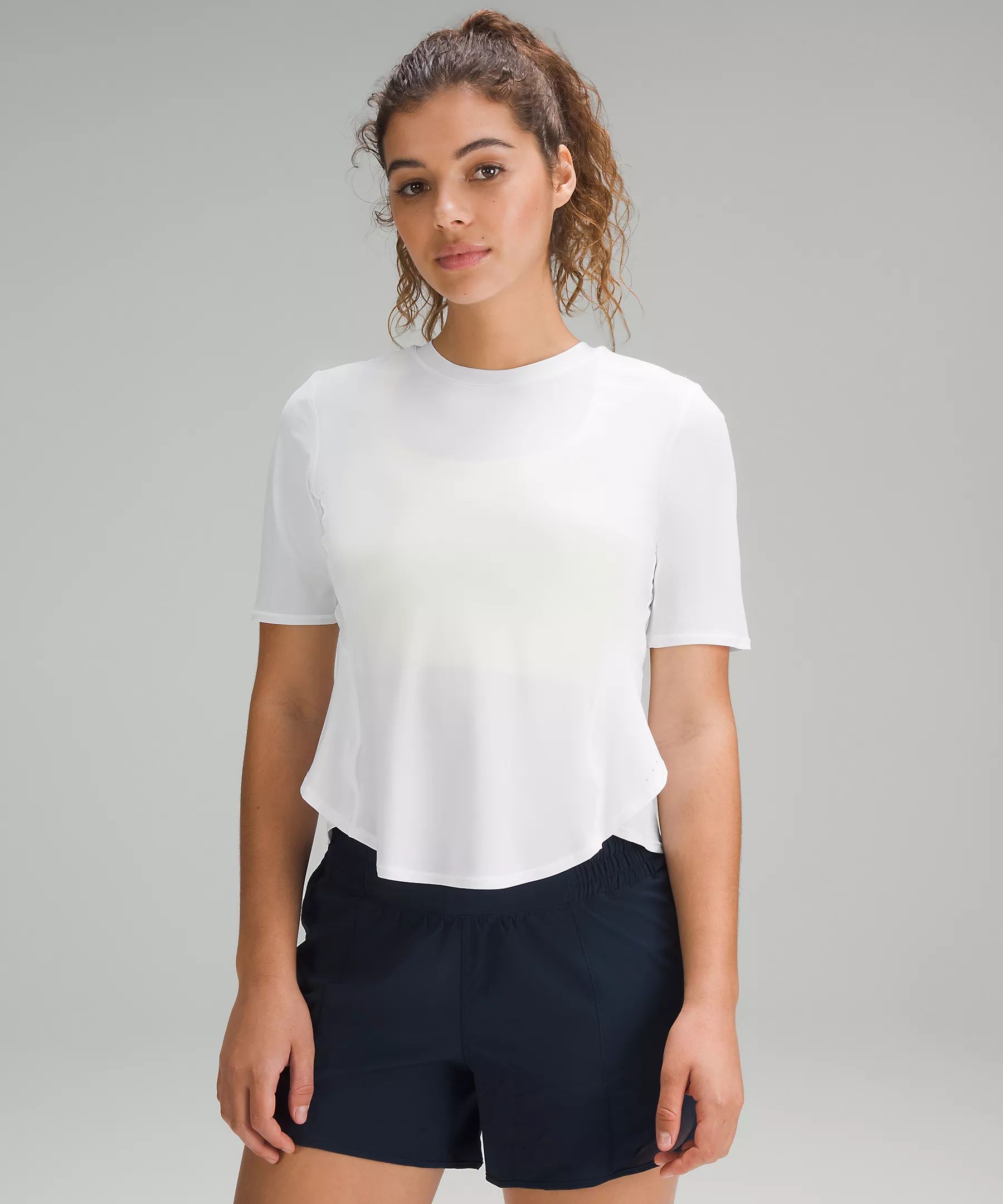 UV Protection Fold-Over Running T-Shirt | Lululemon (US)