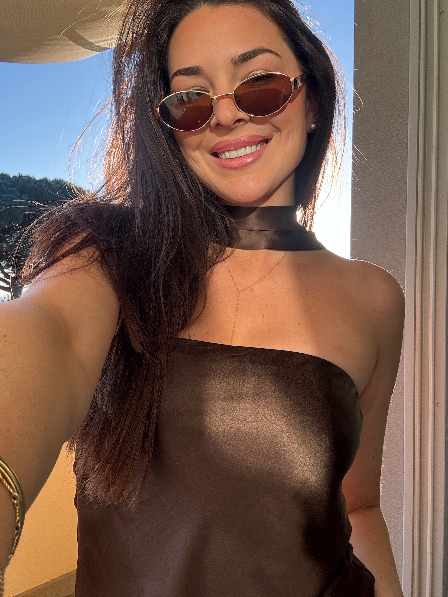 A close up - spring outfit, sunglasses, lip condo, wedding guest dresss

#LTKBeauty #LTKStyleTip