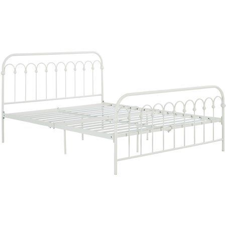 White Metal Bed, Multiple Sizes, Multiple Colors | Walmart (US)
