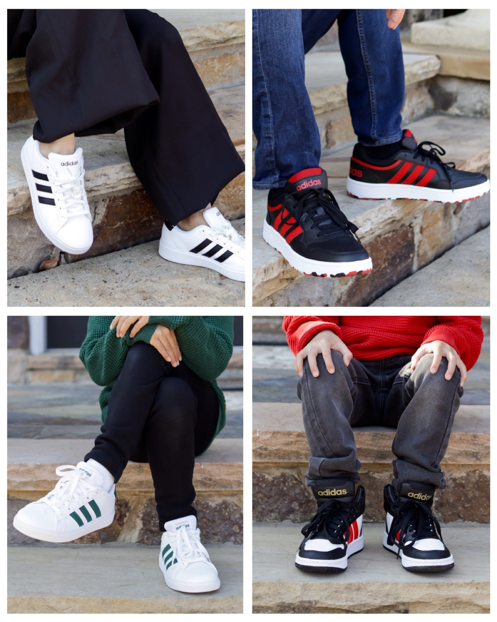 Family Footwear Goals // Classic Adidas sneakers for mom, dad, and kids that are stylish and comfy. 

@adidas @dsw #mydsw #ad