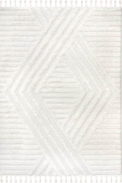 Ivory Ellie Traverse Shag� Area Rug | Rugs USA