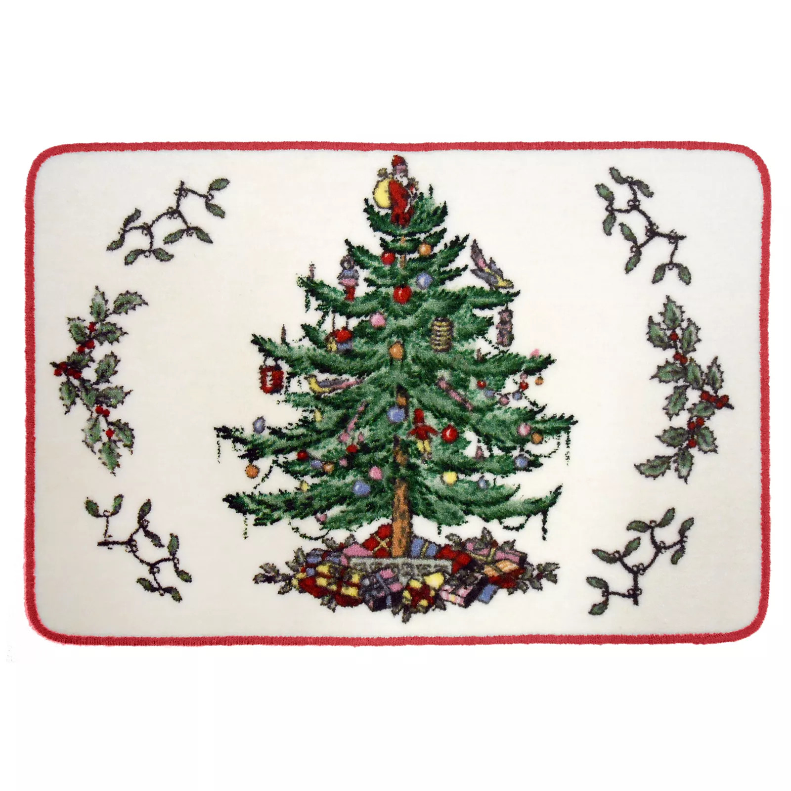 Avanti Spode Tree Bath Rug, Red | Kohl's