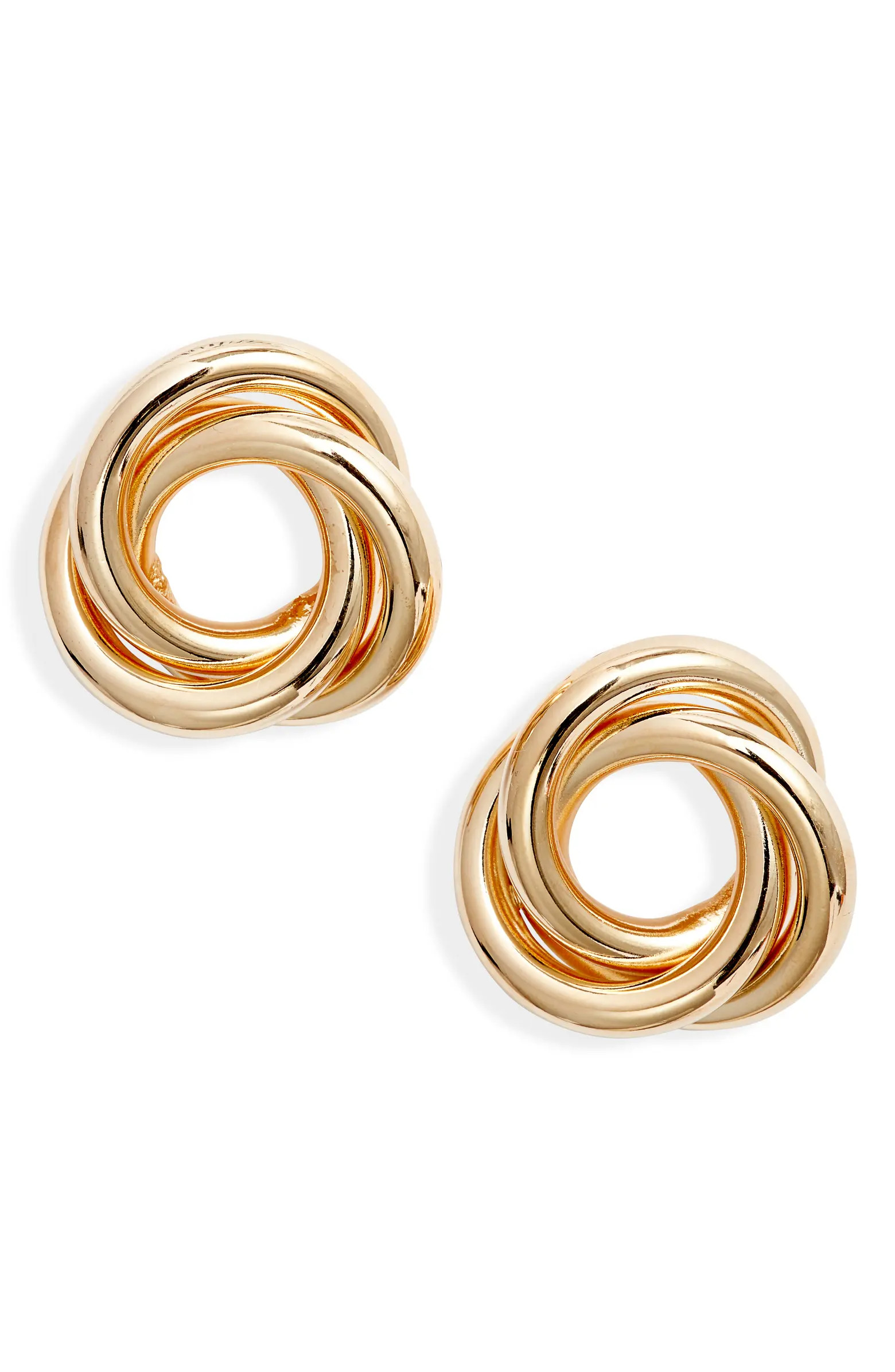 SHYMI Triple Twist Round Stud Earrings | Nordstrom | Nordstrom