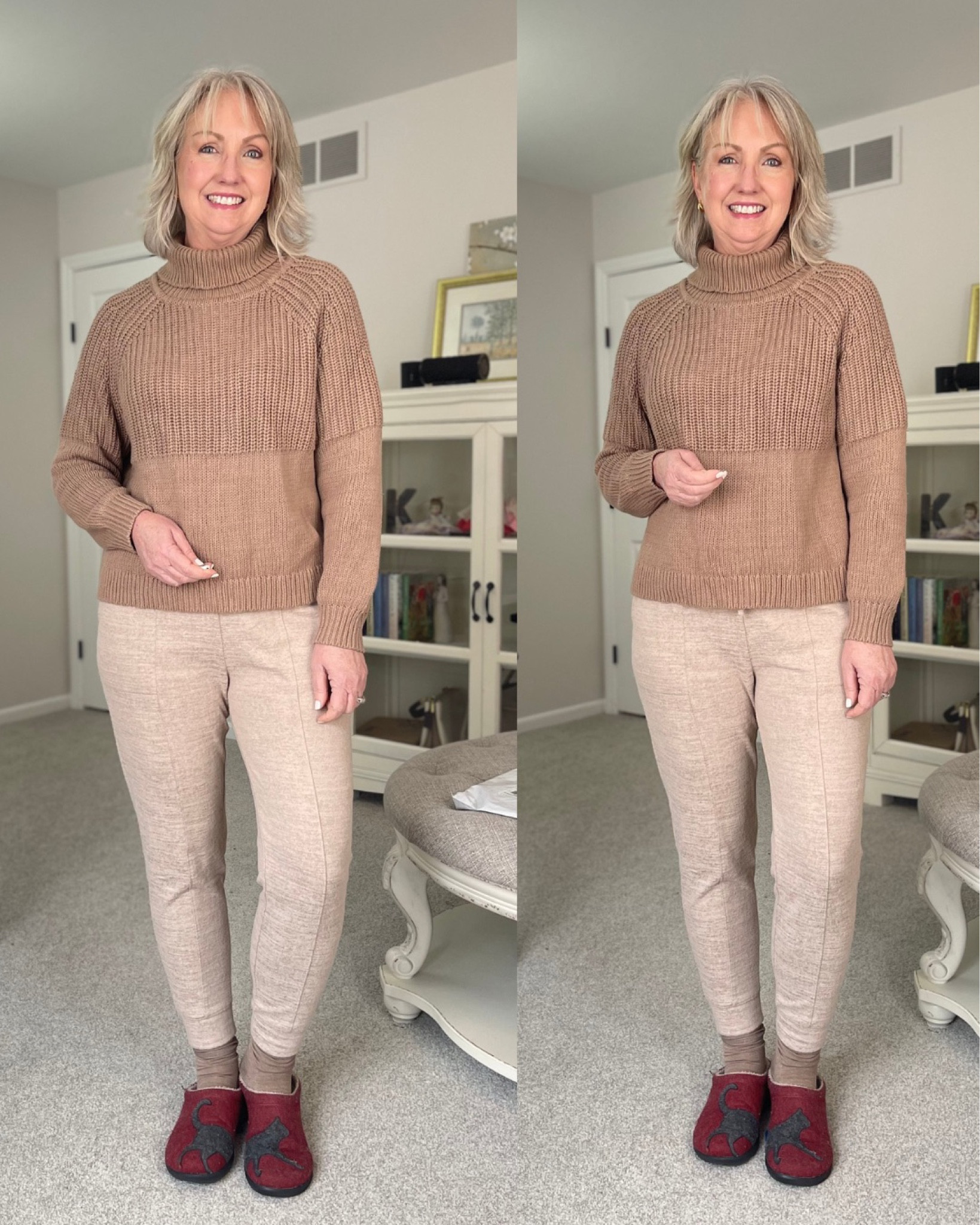 A comfy classic! A warm sweater + joggers makes for the perfect comfortable look  

#LTKstyletip #LTKFind #LTKSeasonal