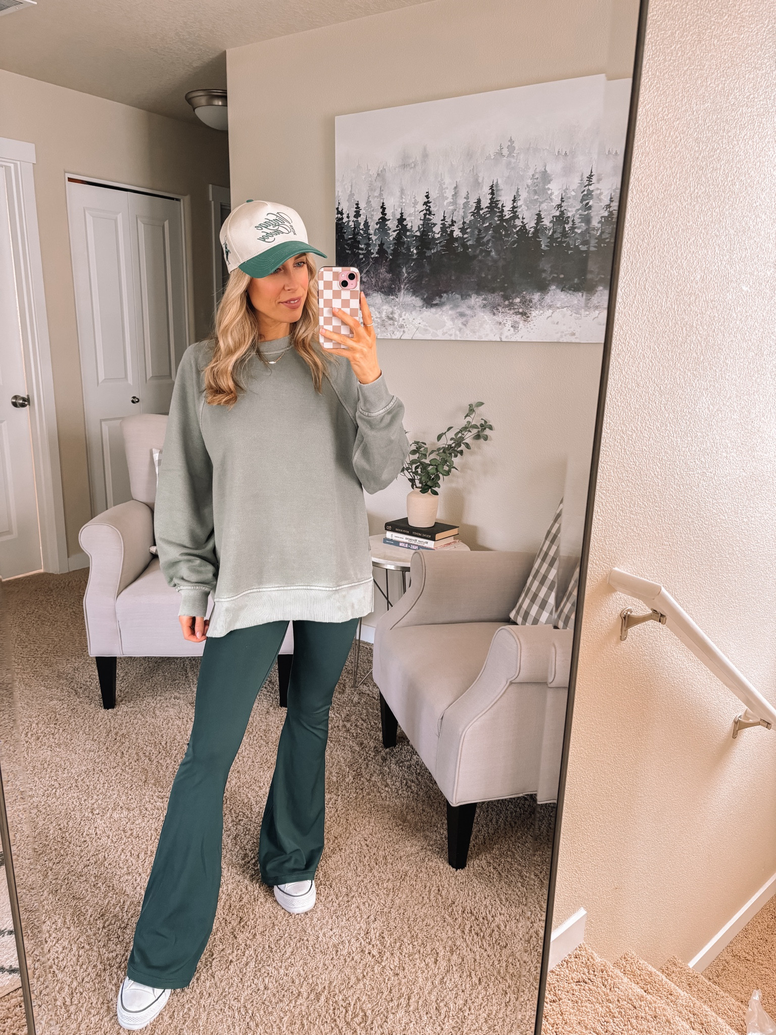 American eagle crewneck in size XS and size small in my favorite flare leggings from them too  

#LTKstyletip #LTKActive #LTKSeasonal
