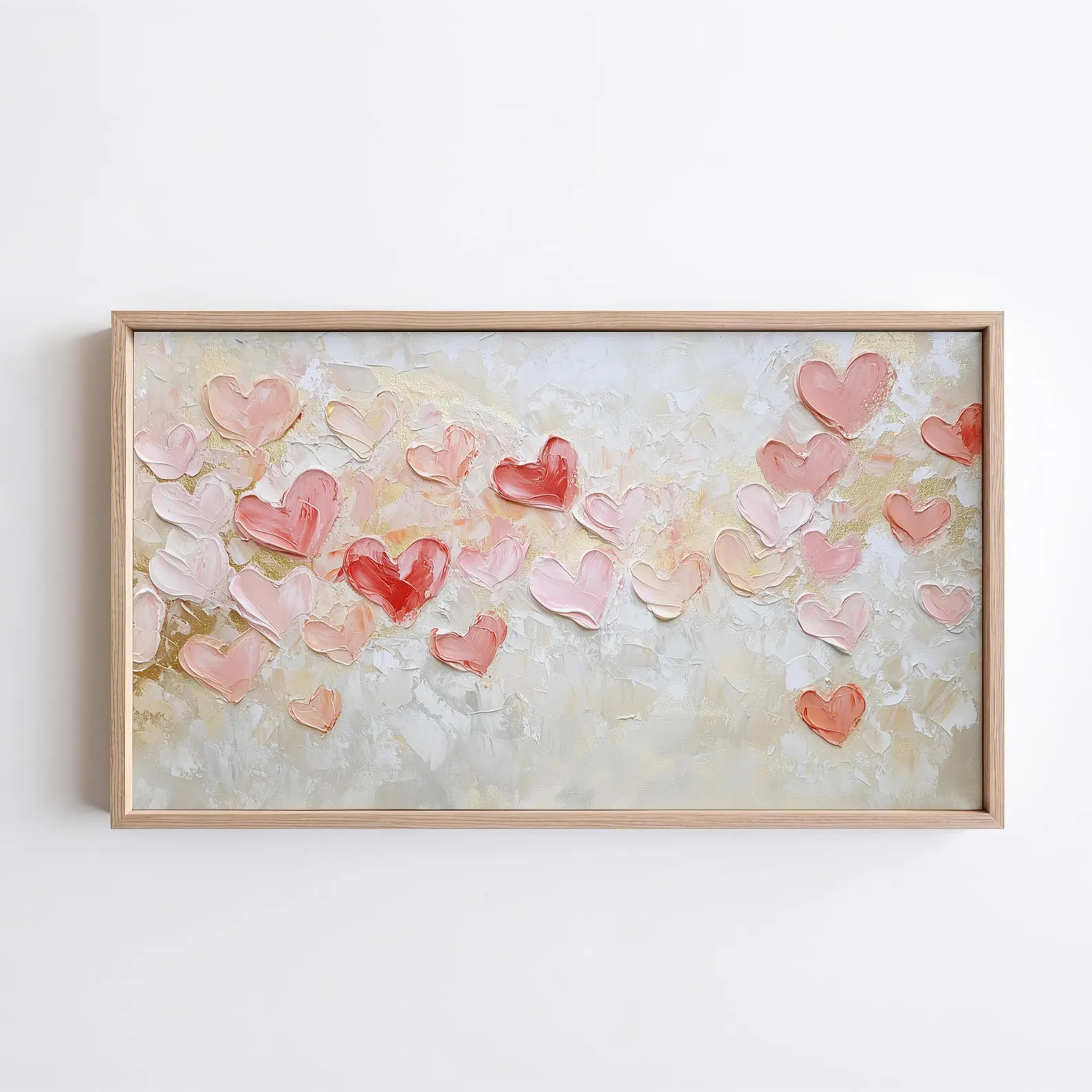 Valentine’s Day Hearts – Impasto Heart Painting for Frame TV (Instant Download) | Etsy (US)