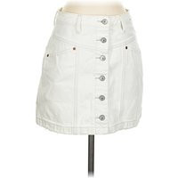 Abercrombie & Fitch Denim Skirt: White Bottoms - Size 2 | ThredUp (US)