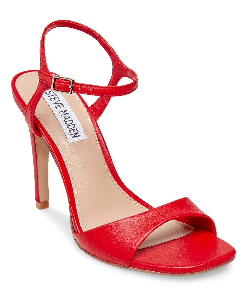 Steve Madden Women's Sandals RED - Red Fitz Leather Sandal - Women | Zulily
