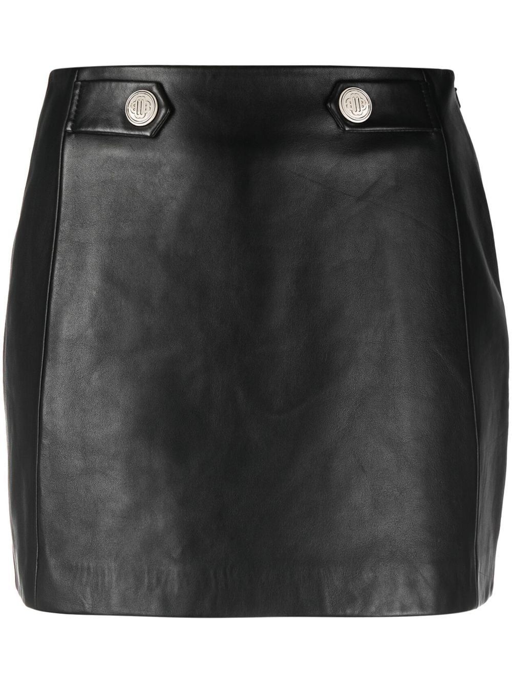 button-detail mini skirt | Farfetch Global