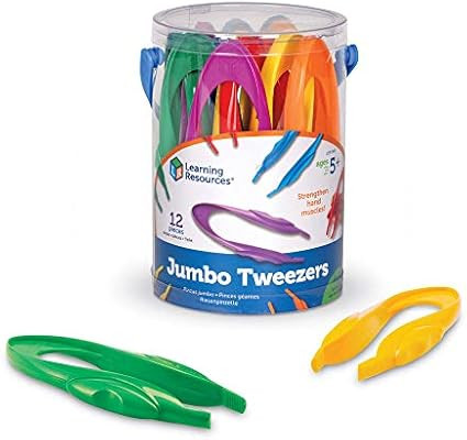 Learning Resources Jumbo Tweezers, Sorting & Counting, Toddler Fine Motor Skill Development, Set ... | Amazon (US)