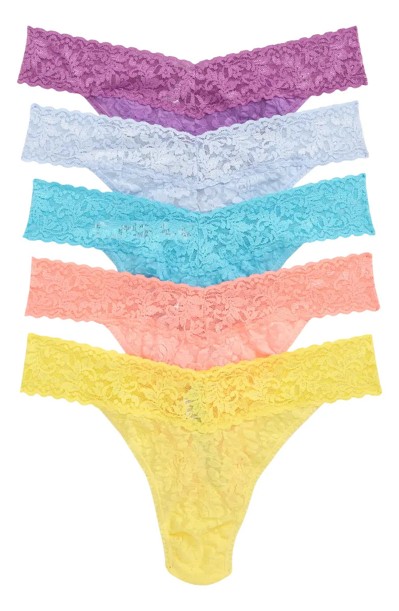 5-Pack Original Rise Thongs | Nordstrom