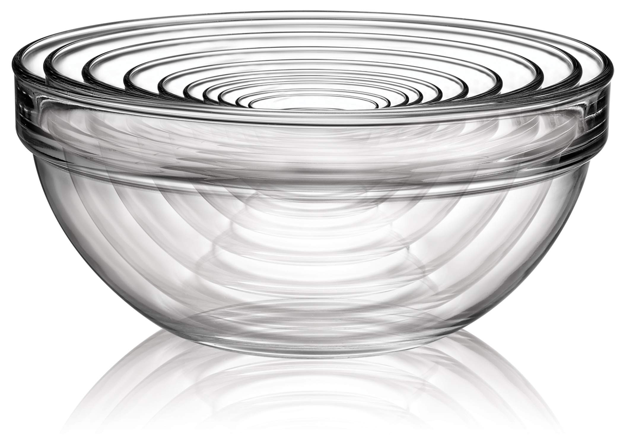 Luminarc Stackable Bowl 10-Piece Set, Glass, 1, Clear | Amazon (US)