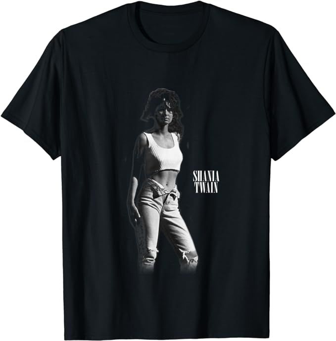 Mens Shania Twain Official Photo Tee T-Shirt | Amazon (US)