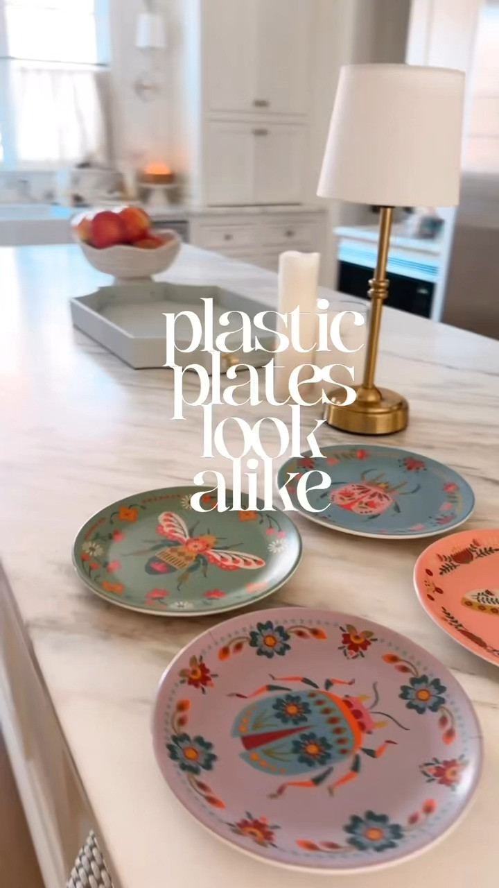 These fun look-alike melamine plates are perfect for adding a playful touch to your table—stylish, durable, and party-ready! 🥳🍽️ #LTKhome #TabletopStyle 

 #LTKHome #LTKParties #LTKFindsUnder50
