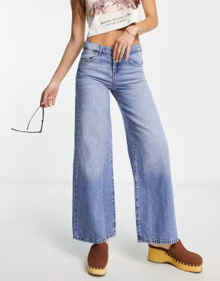 Reclaimed Vintage inspired low rise baggy jean in blue | ASOS (Global)