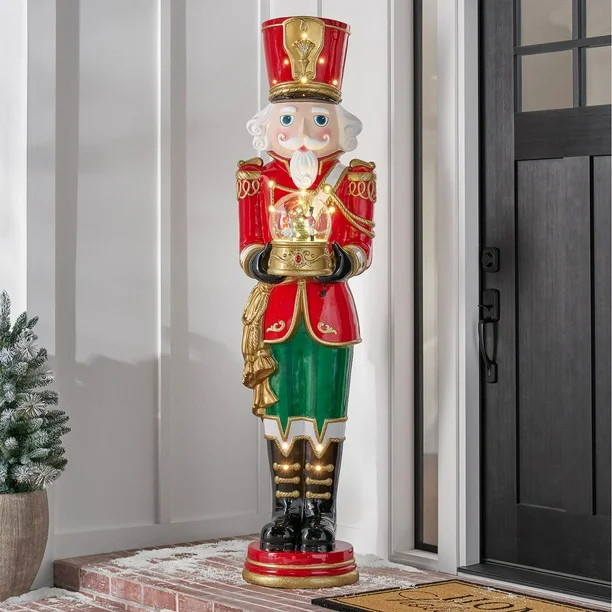 Member's Mark 6' Pre-Lit Musical Grand Nutcracker with Snowglobe | Sam's Club