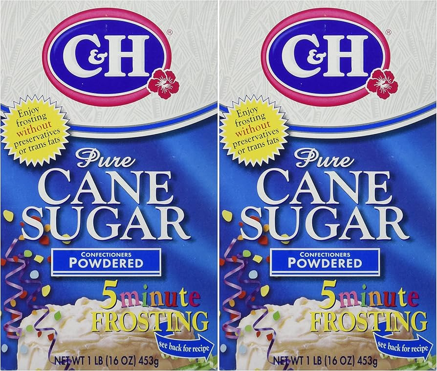 C&H Pure Cane Sugar CONFECTIONERS POWDERED 16oz (2 Pack) | Amazon (US)