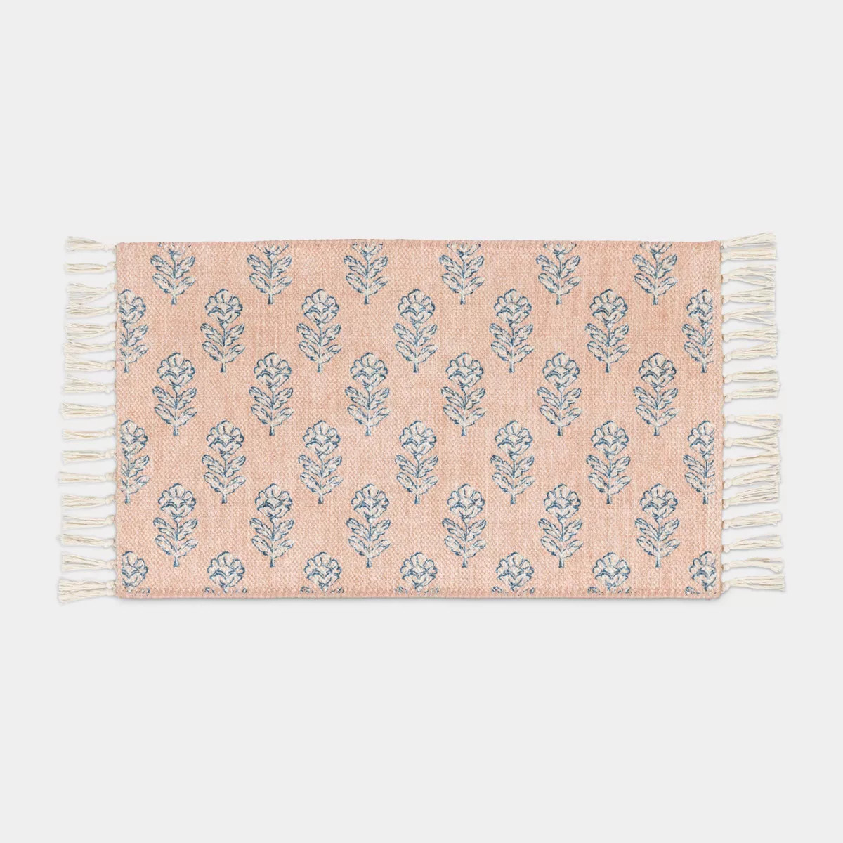 Spring Flowers Scatter Accent Rug Pink/White - Threshold™ | Target