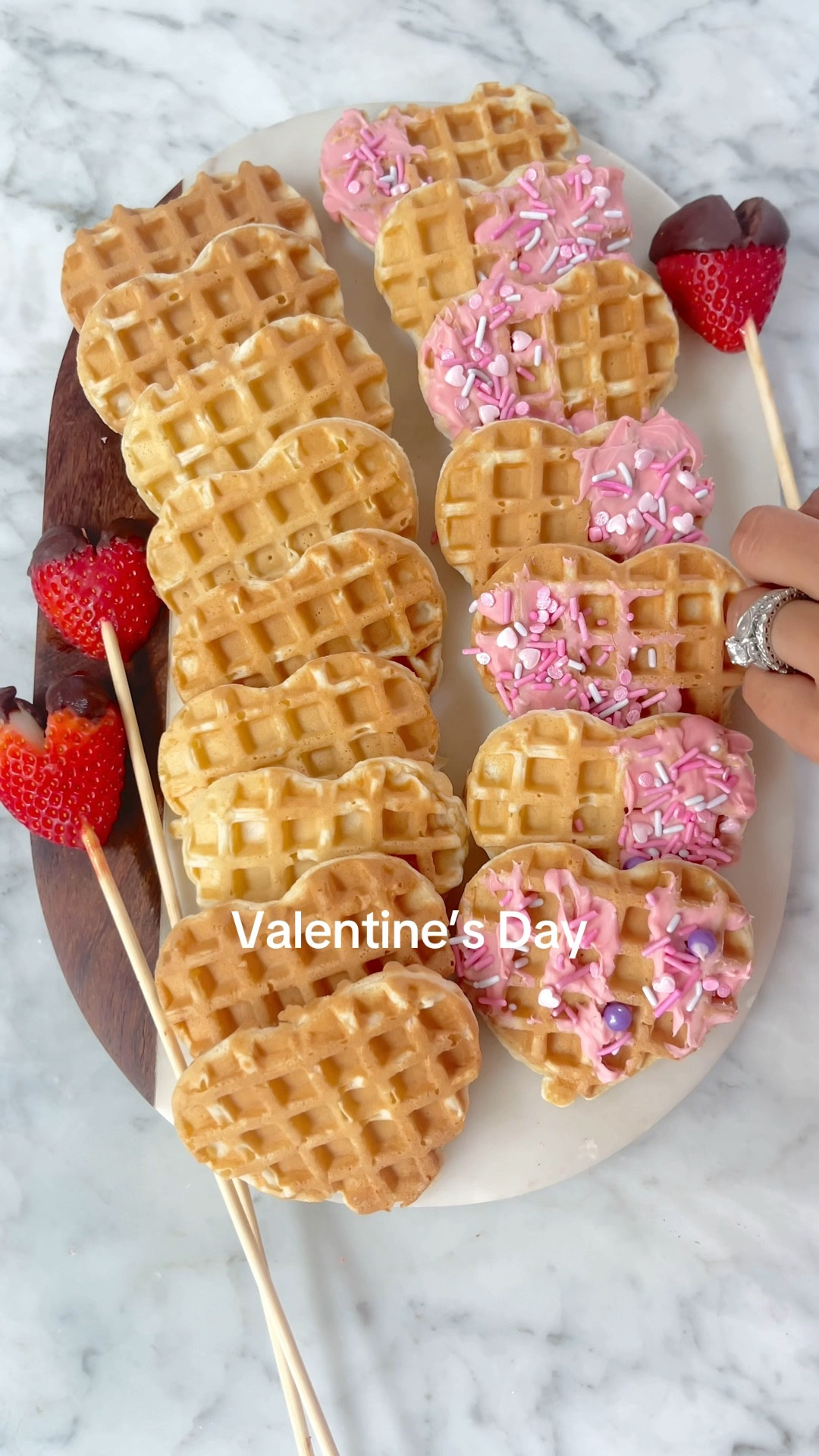 Make these Valentine’s Day heart waffles for a party dessert board everyone will love! #valentinesday #galentinesday #dessertideas

#LTKSeasonal #LTKParties #LTKWatchNow