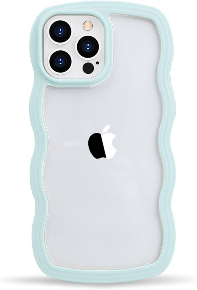LOEV Design for iPhone 13 Pro Max Clear Case with Wavy Edge, Cute Fashion Transparent Curly Wave ... | Amazon (US)