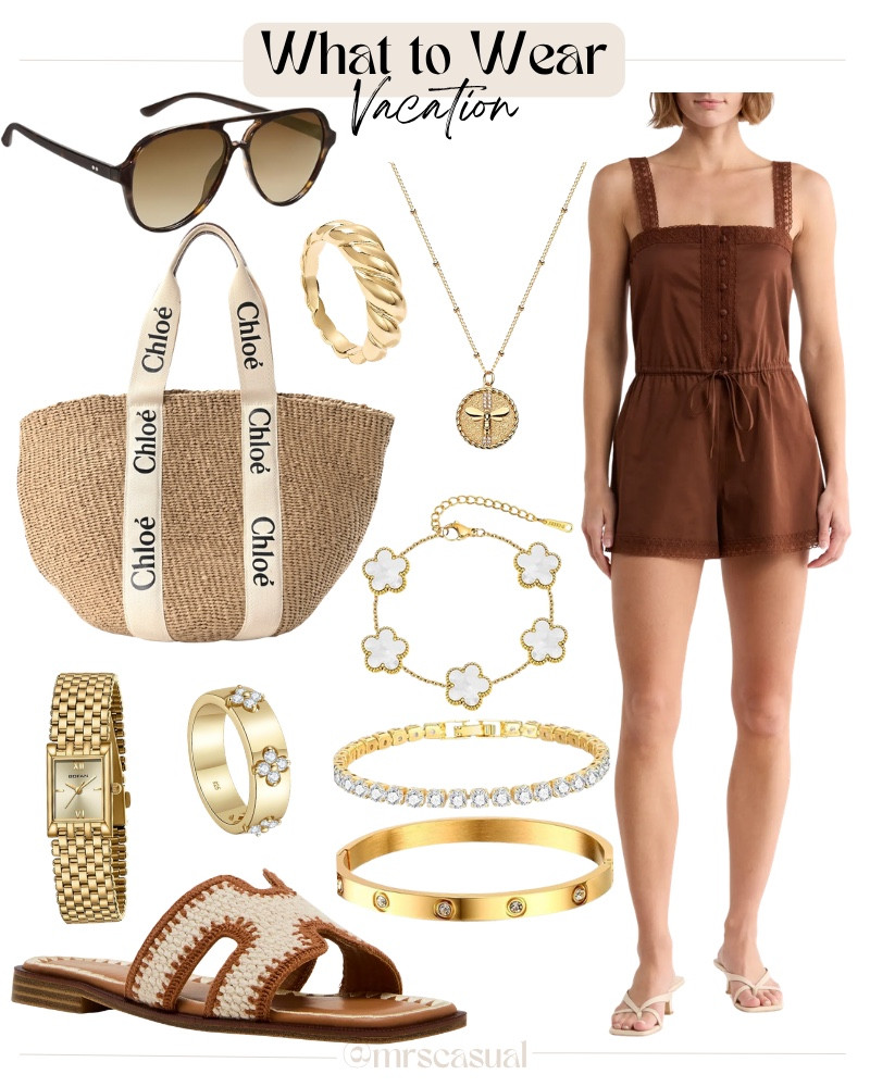 Chocolate brown + gold accessories = vacation perfection 🤎☀️🔗⬇️

#LTKmomlife #LTKSeasonal #LTKOver40