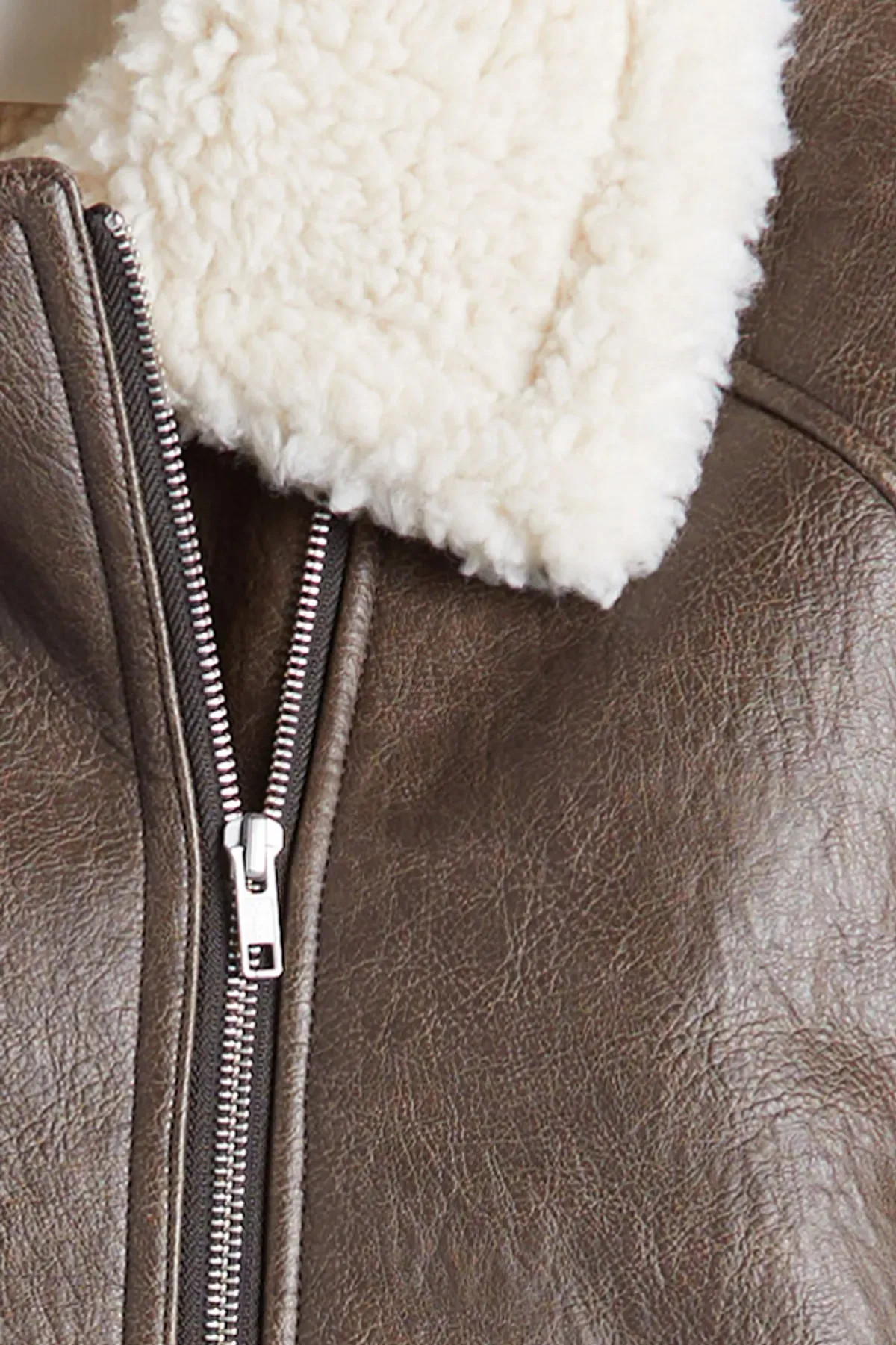OVERSIZED SHERPA AVIATOR JACKET | OAK + FORT