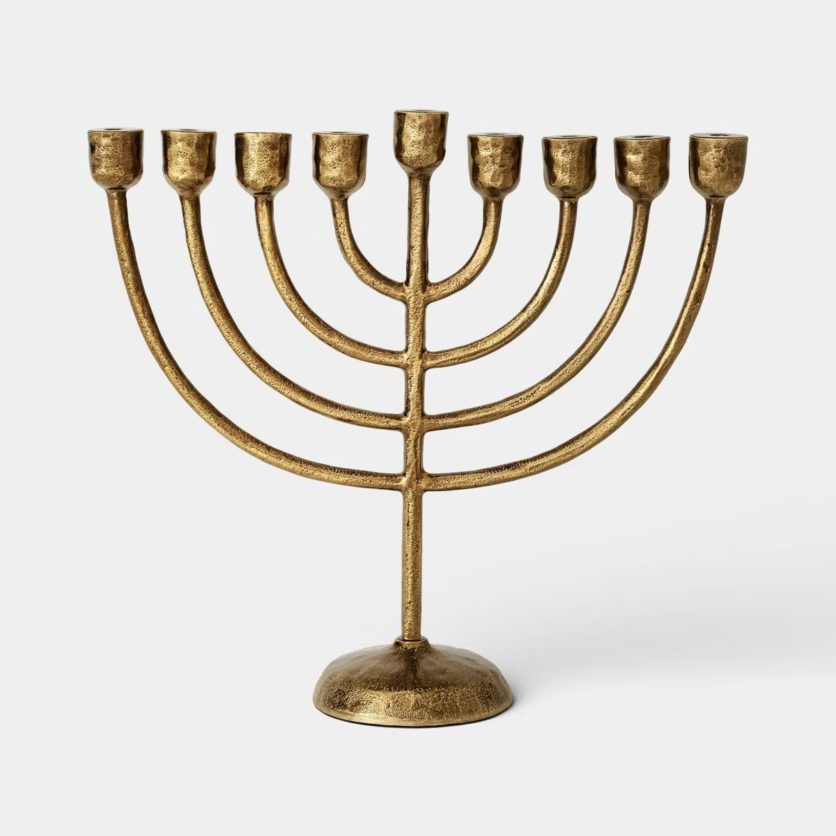 Classic Menorah Metal Hanukkah Candle Holder Gold - Threshold™ | Target