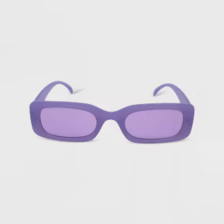 Women's Solid Plastic Rectangle Sunglasses - Wild Fable™ | Target