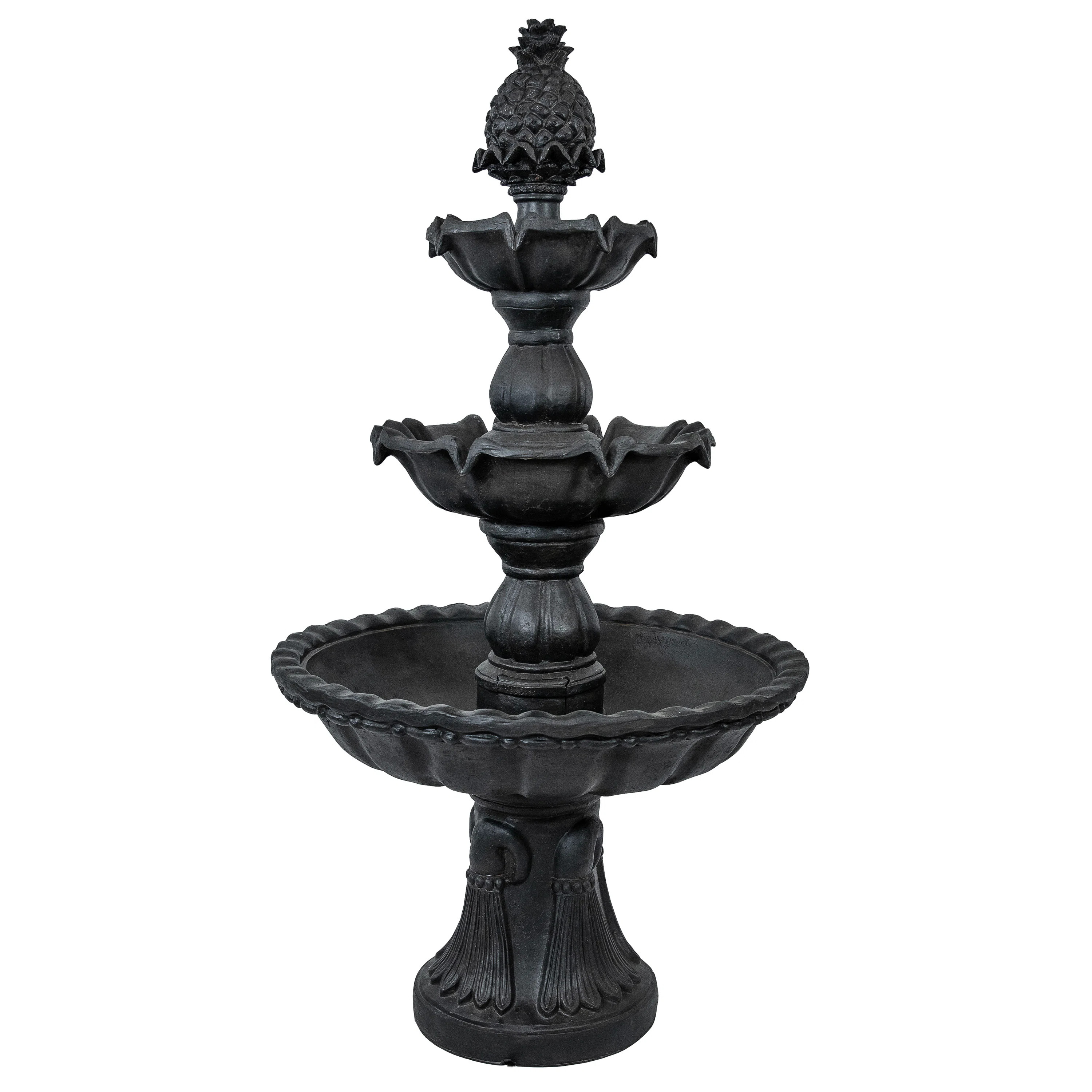 3-Tier Welcome Garden Water Fountain - 57 in - Deep Espresso | Wayfair North America