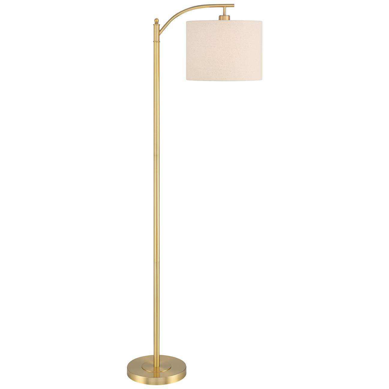 360 Lighting Rayna Downbridge Floor Lamp Warm Gold | www.lampsplus.com | Lamps Plus