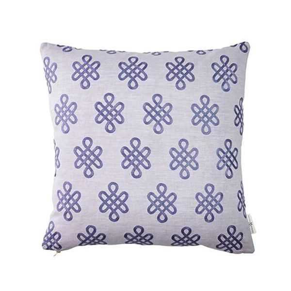 Nonogram Pillow in Lilac | Caitlin Wilson Design