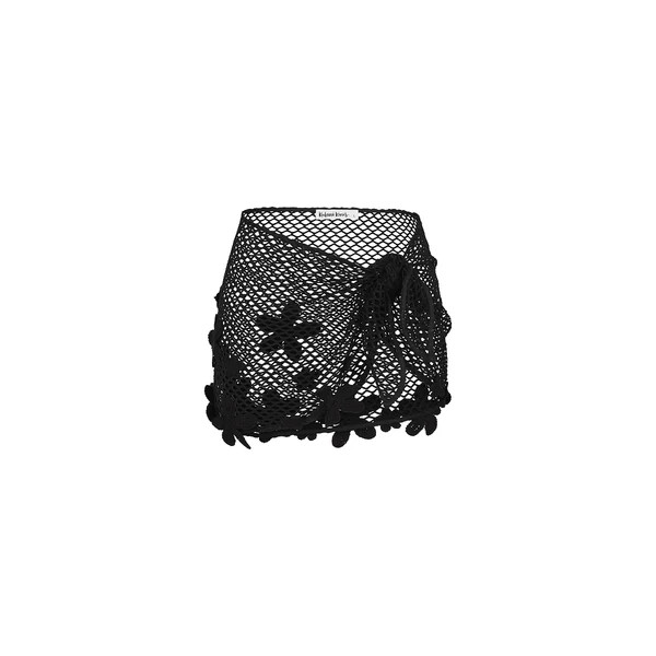Applique Crochet Sarong - Midnight Shell | Kulani Kinis US