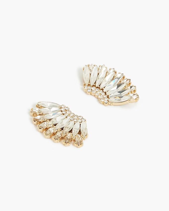Crystal flutter earrings | J.Crew Factory
