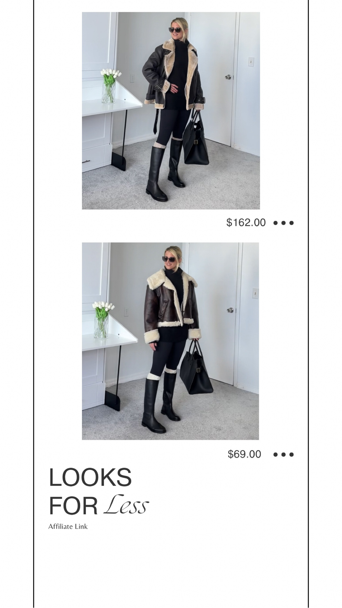 Looks for less.    Aviator jacket 

#LTKGiftGuide #LTKfindsunder100 #LTKSeasonal