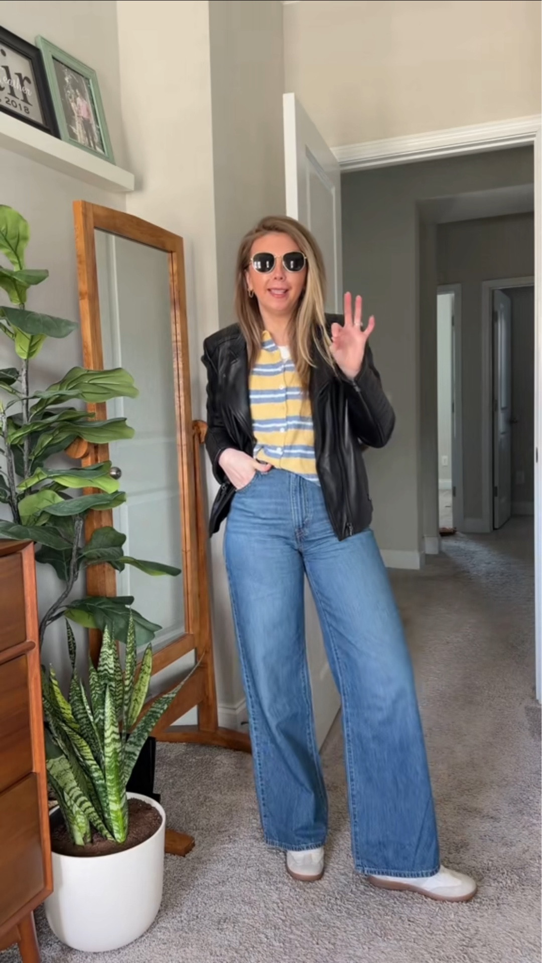 Going to need the warm weather to come back!!

Robe: small
Striped cardigan: small
Cinched waist jeans: 25
Sneakers: run tts
Jacket is from Italy, linked similar options

gdwm / get dressed with me / ootd / butter yellow / spring outfit / wfh outfit / casual style / elevated basics / styling outfits / for her / Heather Blair 

#LTKgrwm #LTKootd #LTKWorkwear