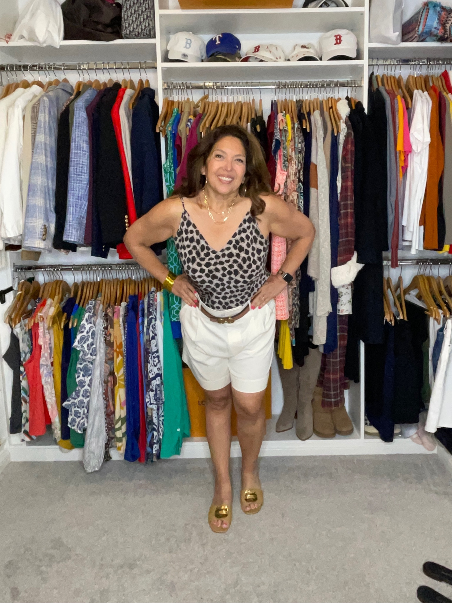 The summer heat has arrived in Dallas, TX. It is hot, hot, hot!

Here are five ways I will be wearing shorts all summer long. 

Which one is your fave?
1, 2, 3, 4, or 5 

Outfit 1
@bananarepublicfactory paperbag shorts (vintage)
@mmlafleur Lisey Cami
@ferragamo sandals

Outfit 2
@everlane Linen Way-High® Drape Short
@jmclaughlin Sleeveless Durham Top
@editedpieces reversible belt
@veronicabeard Hosanna Dickey Jacket
@toryburch sandals

Outfit 3
@everlane Linen Way-High® Drape Short
@mmlafleur Lisey Cami
@editedpieces reversible belt
@toryburch sandals

Outfit 4
Denim Shorts
Velvet Dion Blouse @evereveofficial
@vionic loafers
@madewell braided belt

Outfit 5 
@everlane Linen Way-High® Drape Short
@jcrew vintage vneck tee
@evereveofficial linen blazer (vintage)
@jmclaughlin Lina Reversible Belt
@ally caramel leather flat

Shop my looks:

1️⃣ Going to my profile Stylish Curvy Girl @liketoknow.it 
2️⃣ Take a screenshot and use the LIKetoKNOW.it app 

•
•
•
•
•
•
•
•
•
•
•
#shorts #summeroutfits ##entrepreneur #summerstyle #denim #summerstyle #everydaywear #stylish #workwear #casualstyle #classicstyle #outfitsinspo #fashionista #lifestyleinspo #whattowear #dailylooks #styleinspo #ootd #outfitideas #50plusstyle #blessed #styleatanyage #plussize #betterafter50 #styletip 


#LTKSeasonal #LTKWorkwear #LTKPlusSize