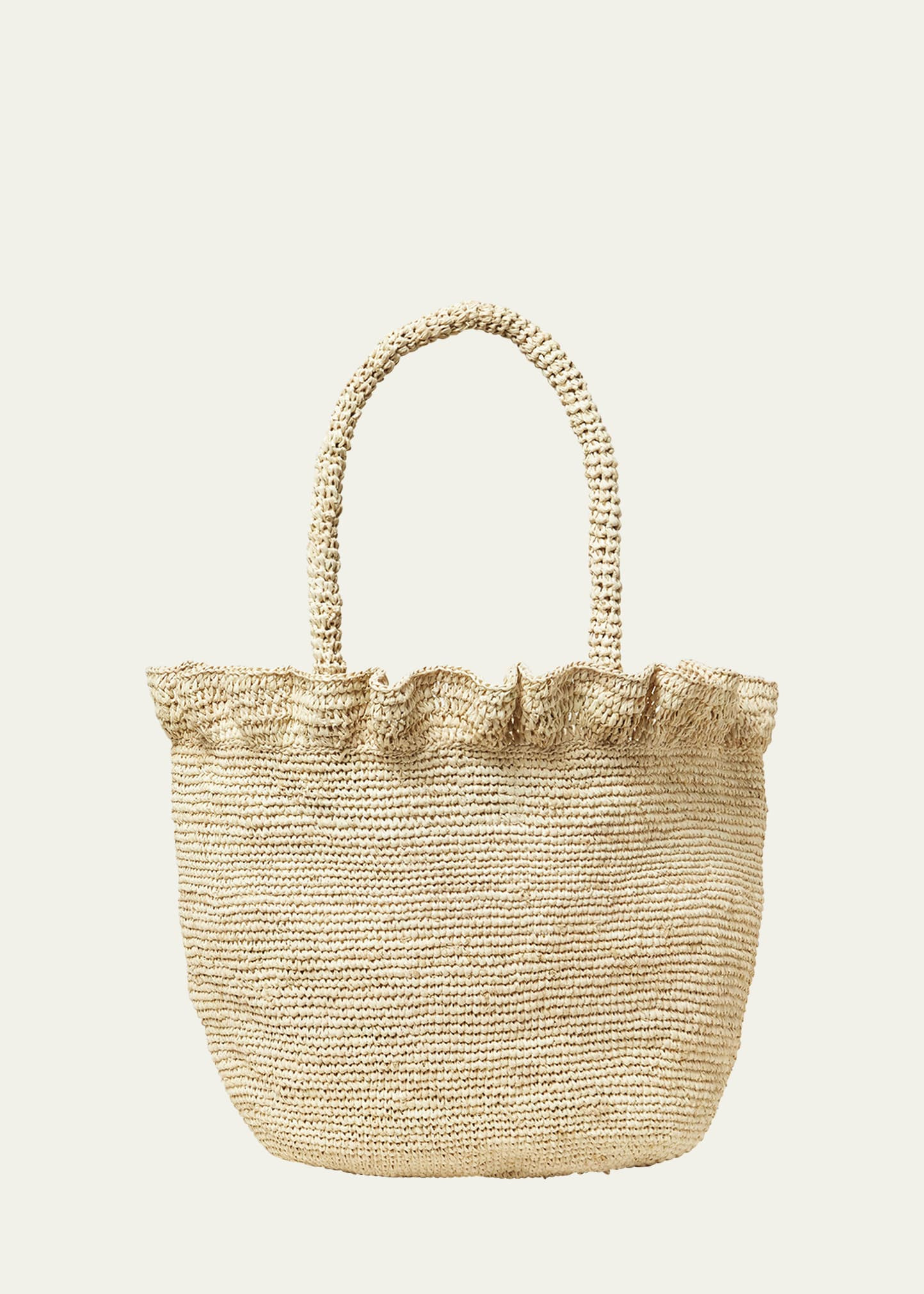 Loeffler Randall Cyrus Ruffled Raffia Tote Bag | Bergdorf Goodman