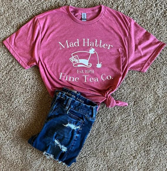 Mad Hatter Fine Tea Company Disney Tee Alice in Wonderland | Etsy | Etsy (US)