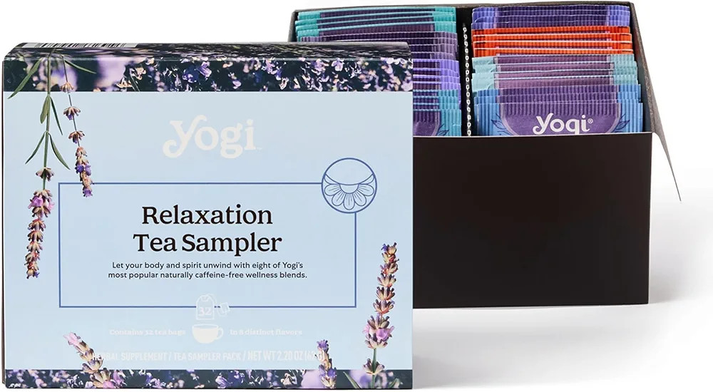 Yogi Tea Relaxation Sampler - Stress Relief Sleep Tea - 8 Herbal Teas 32 Tea Bags - Wellness Te... | Amazon (US)