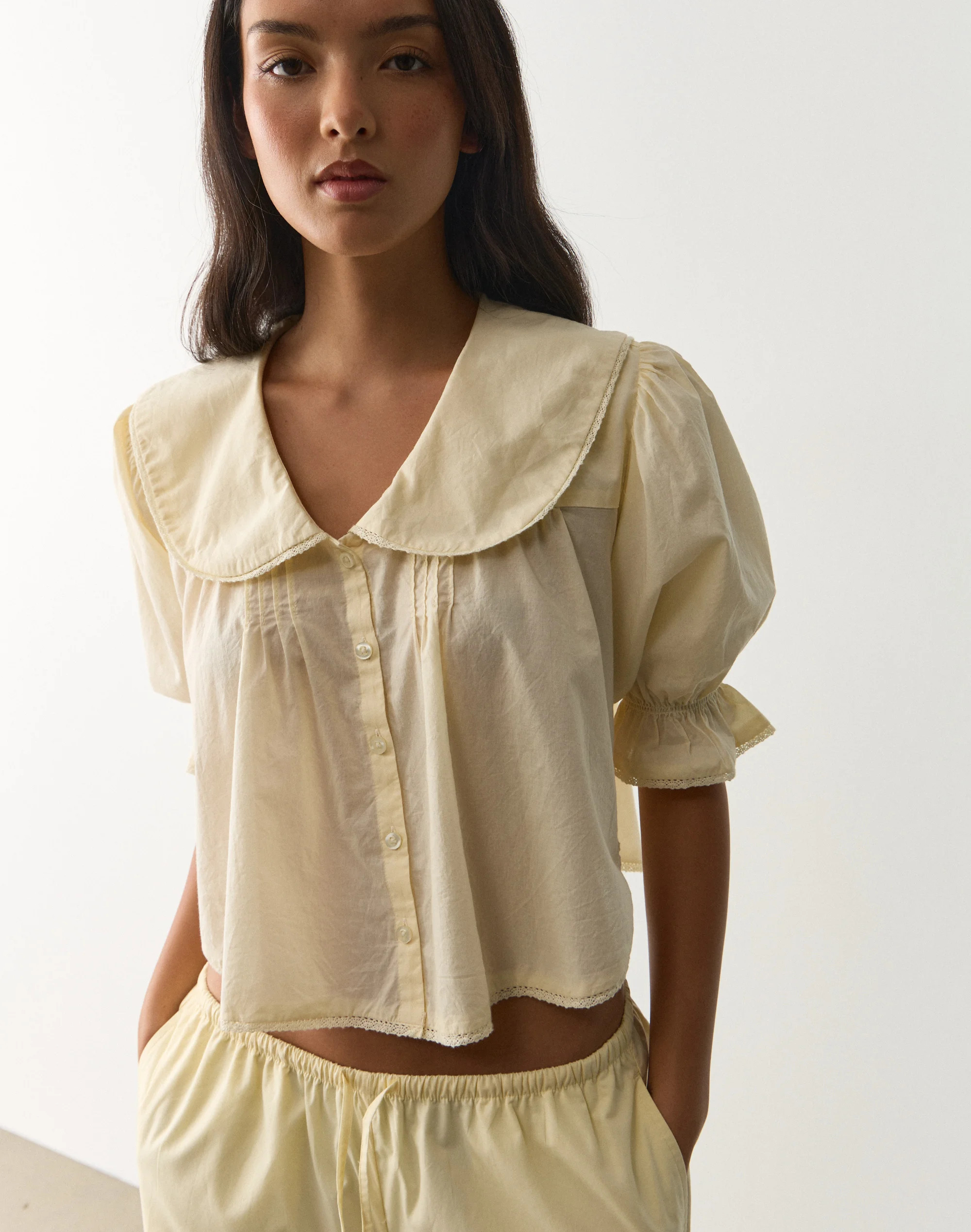 Peter Pan Collar Babydoll Blouse | Glassons (Australia)