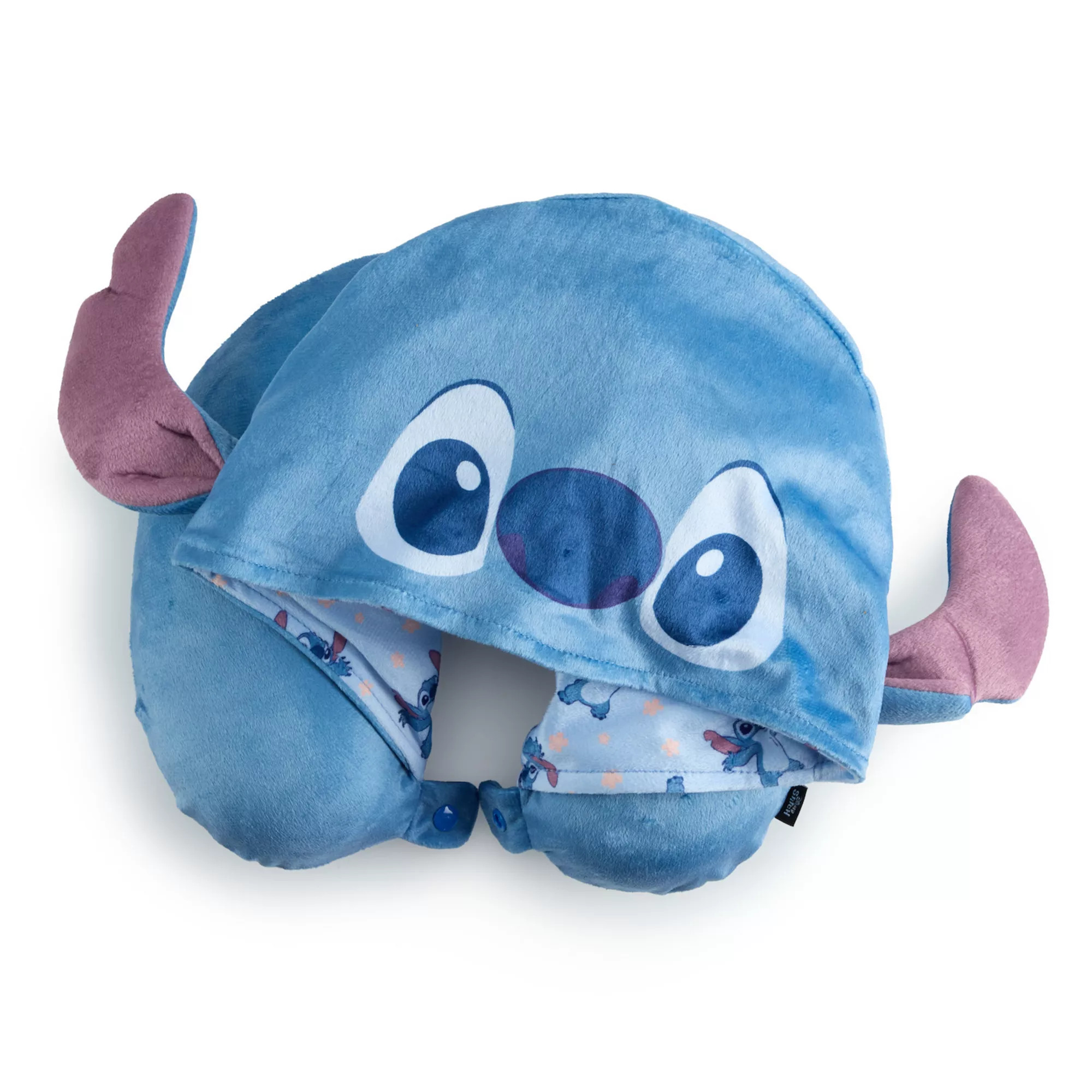 Disney's Stitch Hooded Memory Foam Microfleece Neck Pillow | Kohl's