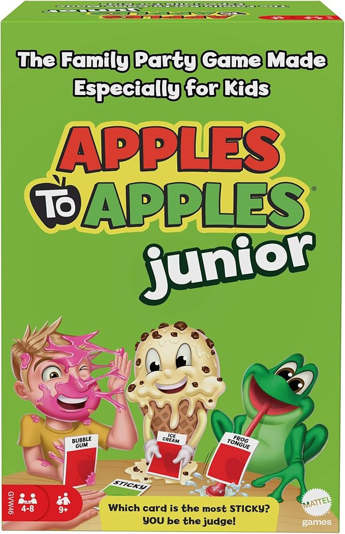 Mattel Games Apples to Apples Junior Kids Game, Card Game for Family Night with Kid-Friendly Word... | Amazon (US)