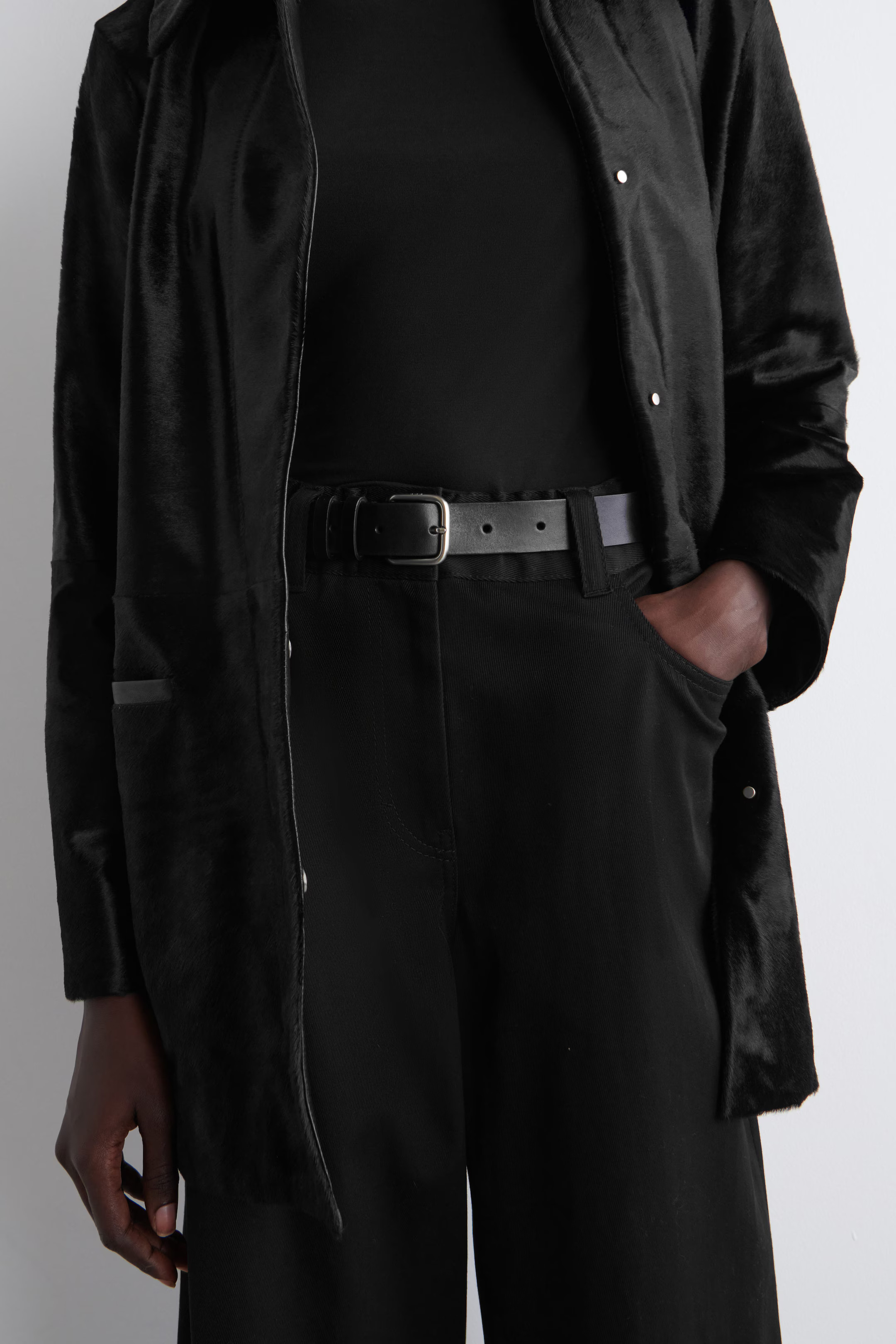 WIDE-LEG COTTON PANTS - BLACK | COS AU | COS (AU)