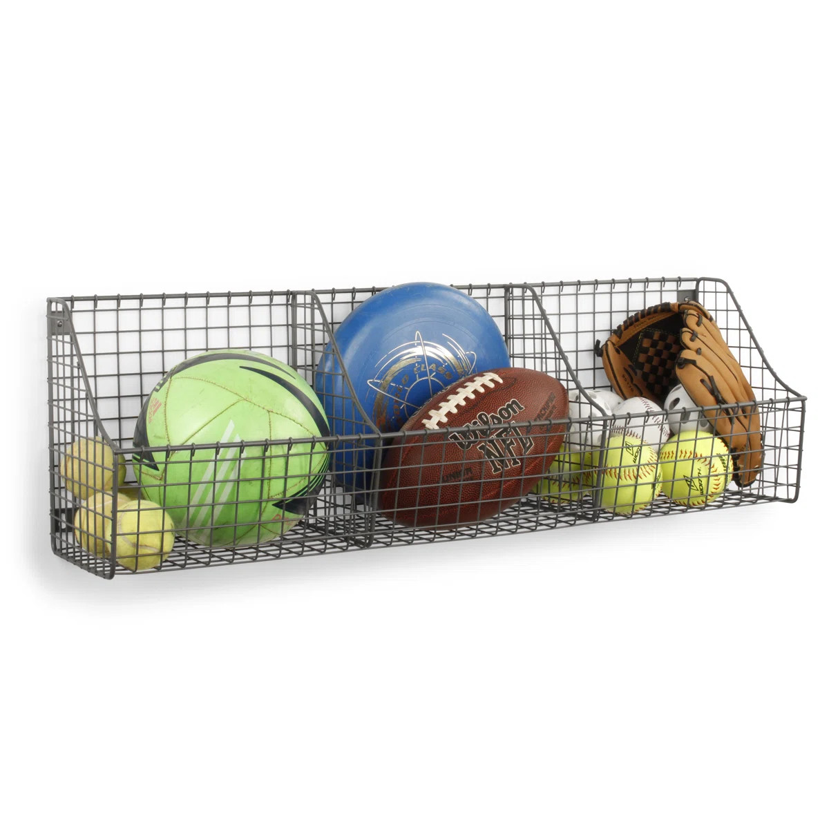 Albie Metal Wall Organizer with Wall Baskets | Wayfair North America
