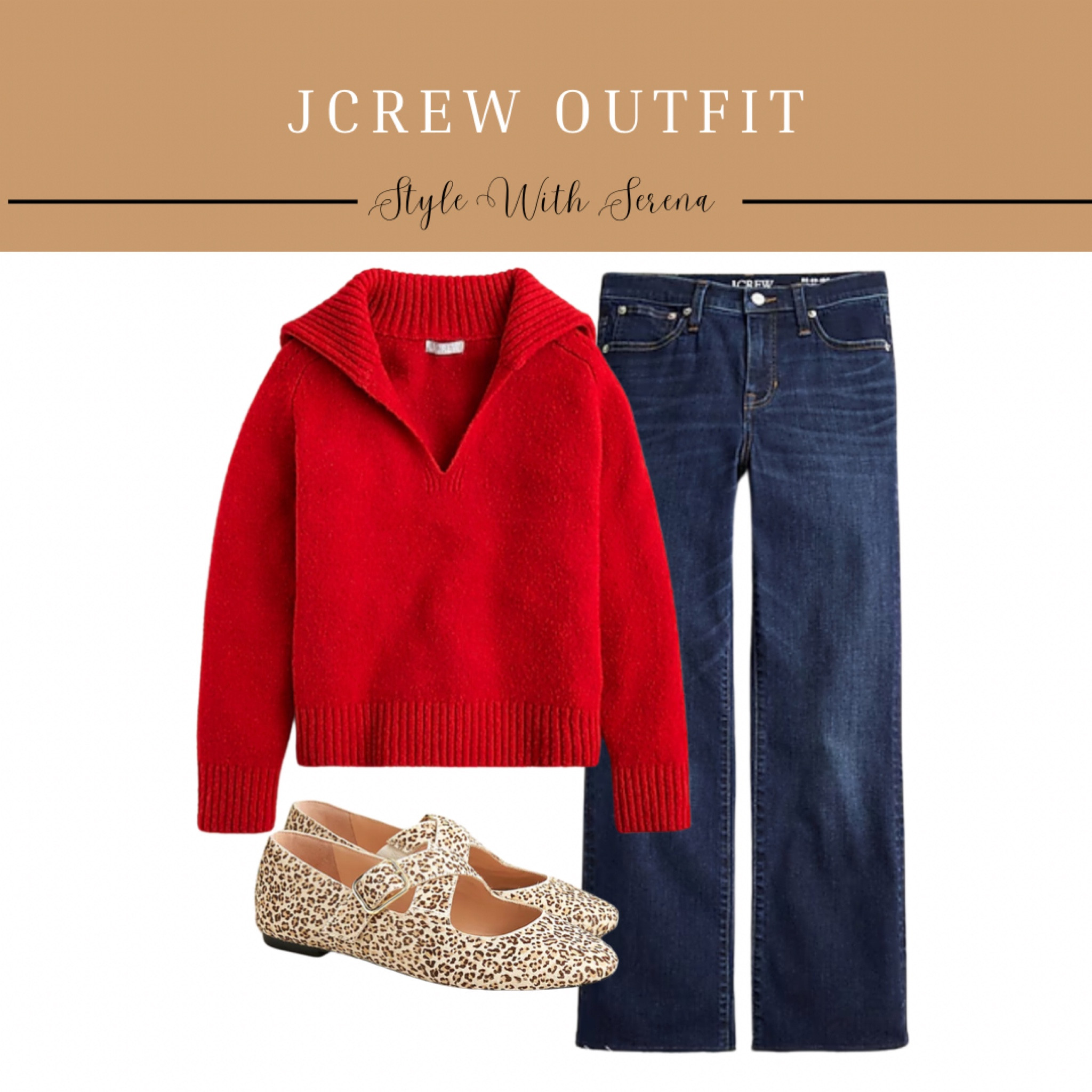 Jcrew outfit, sweater, jeans, denim, flats, leopard, fall outfit, fall fashion 

#LTKStyleTip #LTKOver40 #LTKSeasonal